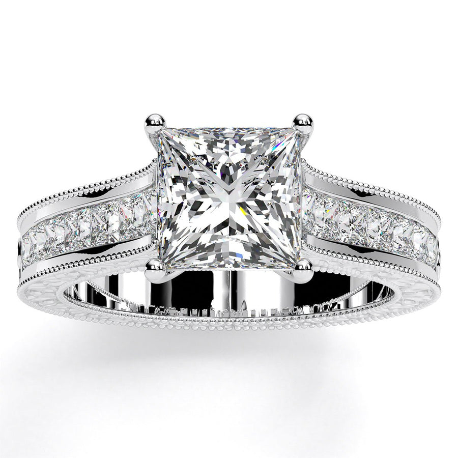 1.00 ct - Edelweiss - Princess Moissanite Engagement Ring