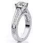 Edelweiss Round Diamond Engagement Ring (Lab Grown Igi Cert) whitegold