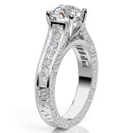 Edelweiss Round Diamond Engagement Ring (Lab Grown Igi Cert) whitegold