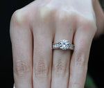 Edelweiss Round Diamond Engagement Ring (Lab Grown Igi Cert) whitegold