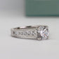 Edelweiss Round Diamond Engagement Ring (Lab Grown Igi Cert) whitegold