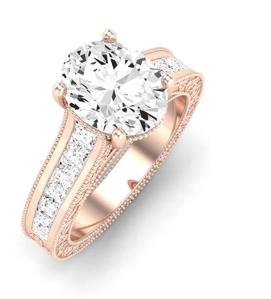 Edelweiss Oval Diamond Engagement Ring (Lab Grown Igi Cert) rosegold