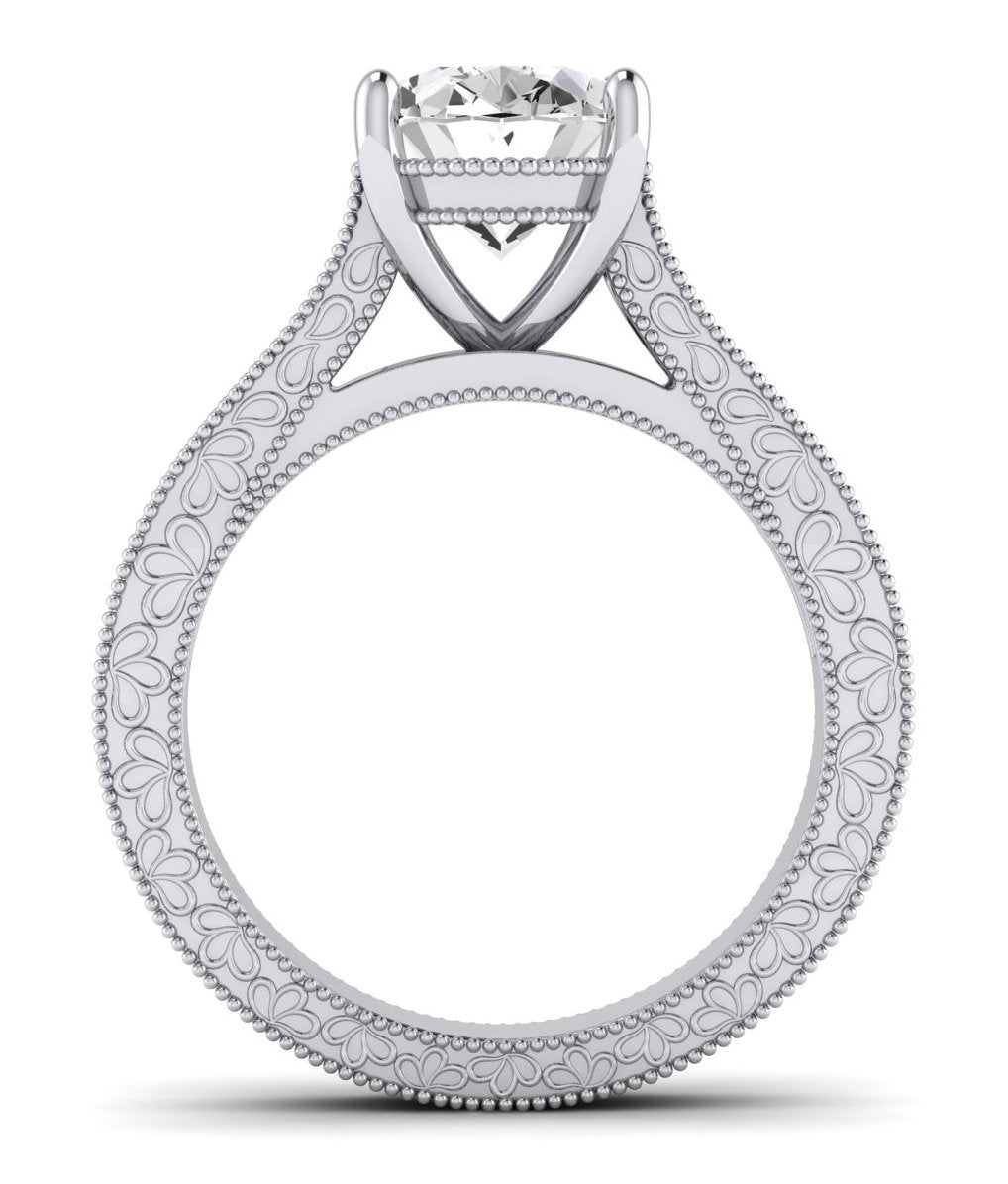 Edelweiss Oval Diamond Engagement Ring (Lab Grown Igi Cert) whitegold