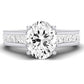 Edelweiss Oval Diamond Engagement Ring (Lab Grown Igi Cert) whitegold