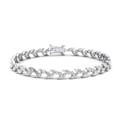 Edina Classic Marquise Diamond Bracelet (clarity Enhanced) whitegold