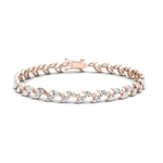 Edina Classic Marquise Moissanite Bracelet rosegold
