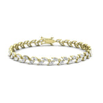 Edina Classic Marquise Moissanite Bracelet yellowgold