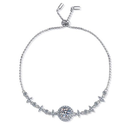 Edina Moissanite Bracelet whitegold