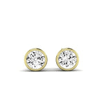 Eliana Diamond Stud Earrings (Clarity Enhanced) yellowgold