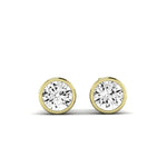 Eliana Diamond Stud Earrings (Clarity Enhanced) yellowgold