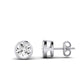 Eliana Diamond Stud Earrings (Clarity Enhanced) whitegold