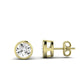 Eliana Moissanite Stud Earrings yellowgold