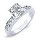 Eliza Diamond Matching Band Only (engagement Ring Not Included) For Ring With Cushion Center whitegold