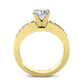 Eliza Moissanite Matching Band Only (engagement Ring Not Included) For Ring With Round Center yellowgold