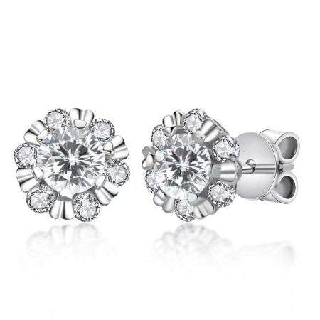 Ella Diamond Earrings (Clarity Enhanced) whitegold