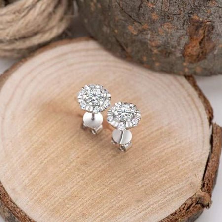 Ella Diamond Earrings (Clarity Enhanced) whitegold