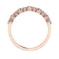 Ellery Round Trendy Diamond Wedding Ring rosegold