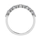 Ellery Round Trendy Diamond Wedding Ring whitegold