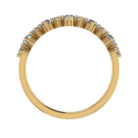 Ellery Round Trendy Diamond Wedding Ring yellowgold