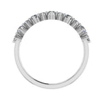 Ellery Round Trendy Moissanite Wedding Ring whitegold