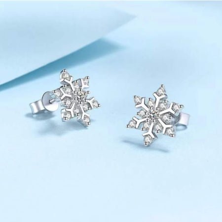 Ellie Round Diamond Stud Earrings whitegold