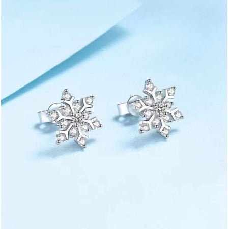 Ellie Round Diamond Stud Earrings whitegold