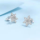 Ellie Round Moissanite Stud Earrings whitegold