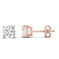 Elowen Cushion Cut Diamond Stud Earrings (Clarity Enhanced) rosegold