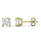 Elowen Cushion Cut Diamond Stud Earrings (Clarity Enhanced) yellowgold