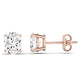 Elowen Oval Cut Diamond Stud Earrings (Clarity Enhanced) rosegold