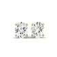 Elowen Oval Cut Moissanite Stud Earrings yellowgold