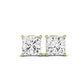 Elowen Princess Cut Moissanite Stud Earrings yellowgold