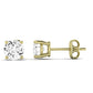 Elowen Round Cut Diamond Stud Earrings (Clarity Enhanced) yellowgold