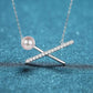 Emani Moissanite & Pearl Necklace whitegold