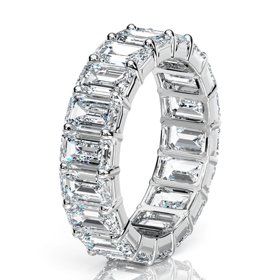 Emerald Cut Diamond Eternity Band