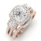 Erica Diamond Matching Band Only (does Not Include Engagement Ring) For Ring With Cushion Center rosegold