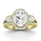 Erica Diamond Matching Band Only (does Not Include Engagement Ring) For Ring With Oval Center yellowgold