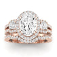 Erica Diamond Matching Band Only (does Not Include Engagement Ring) For Ring With Oval Center rosegold