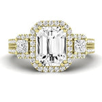 Erica Emerald Diamond Bridal Set (Lab Grown Igi Cert) yellowgold