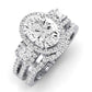 Erica Oval Diamond Bridal Set (Lab Grown Igi Cert) whitegold