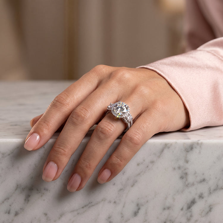 Erica - GIA Natural Round Diamond Engagement Ring