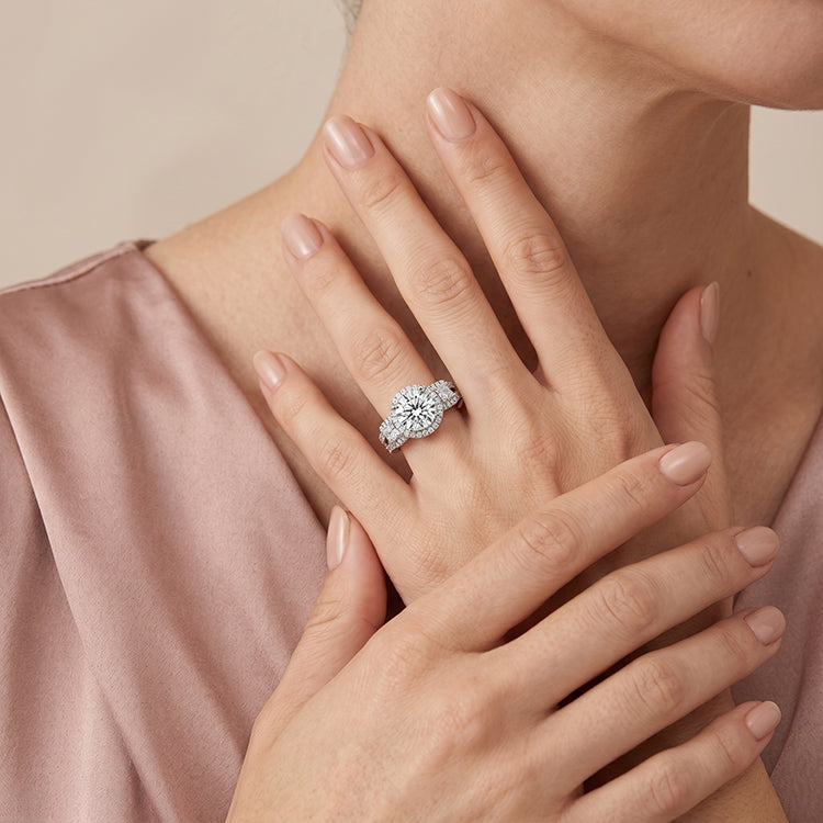 Erica - GIA Natural Round Diamond Engagement Ring