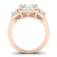 Erica Diamond Matching Band Only (does Not Include Engagement Ring) For Ring With Princess Center rosegold