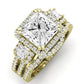 Erica Diamond Matching Band Only (does Not Include Engagement Ring) For Ring With Princess Center yellowgold