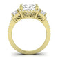 Erica Diamond Matching Band Only (does Not Include Engagement Ring) For Ring With Princess Center yellowgold