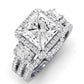 Erica Diamond Matching Band Only (does Not Include Engagement Ring) For Ring With Princess Center whitegold