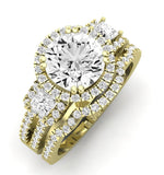 Erica Diamond Matching Band Only (does Not Include Engagement Ring) For Ring With Round Center yellowgold
