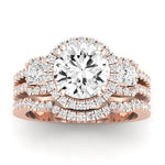 Erica Diamond Matching Band Only (does Not Include Engagement Ring) For Ring With Round Center rosegold