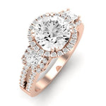 Erica Diamond Matching Band Only (does Not Include Engagement Ring) For Ring With Round Center rosegold