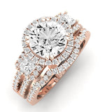Erica Diamond Matching Band Only (does Not Include Engagement Ring) For Ring With Round Center rosegold